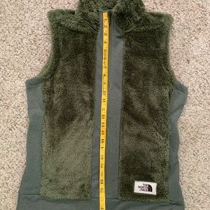 The North Face furry fleece vest